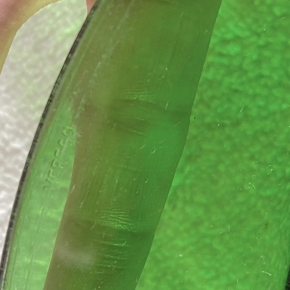 Vintage Duralex France Emerald Green Glass Dinner Plates X2 - Picture 11 of 12